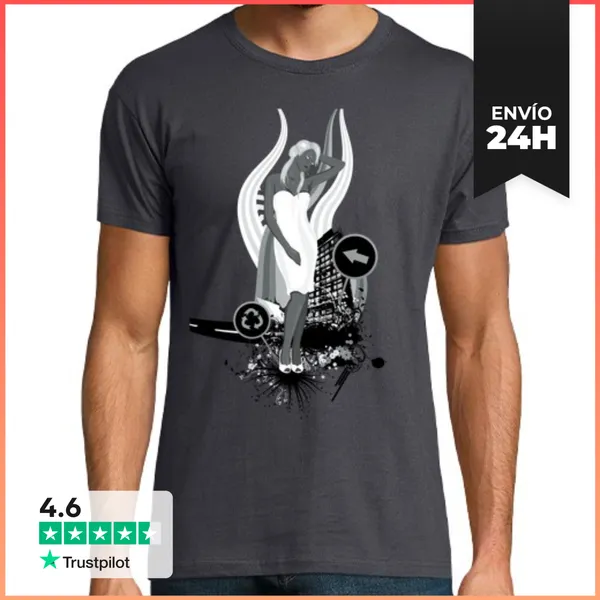 Camiseta Hombre Clásica Lady One LaTostadora