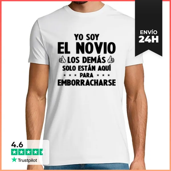 Camiseta Hombre Clásica Yo Soy El Novio - Los Demás Solo Están
