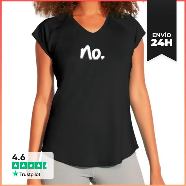 Camiseta Deportiva Mujer Tajante Y Rotundo, No LaTostadora