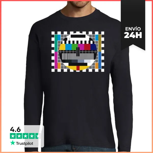 Camiseta Hombre Manga Larga Carta De Ajuste LaTostadora