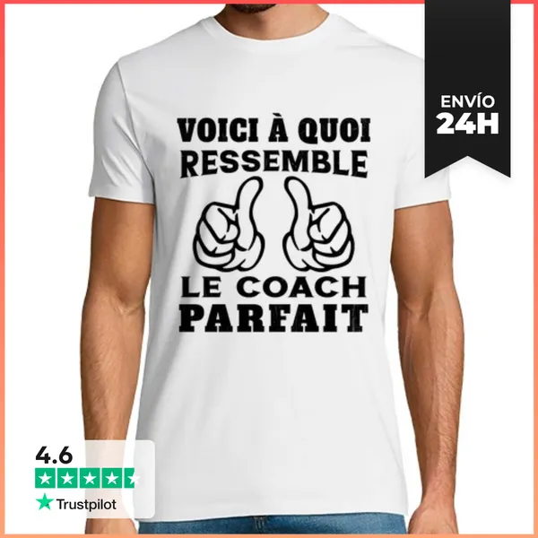 Camiseta Hombre Clásica Entrenador Perfecto - Humor De Regalo P