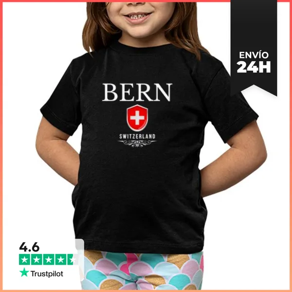 Camiseta Clásica Para Niños Amo Berna, Recuerdo De Berna