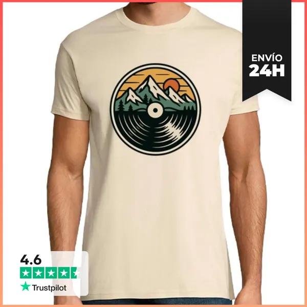 Camiseta Hombre Clásica Camiseta De Música De Montaña LaTostadora