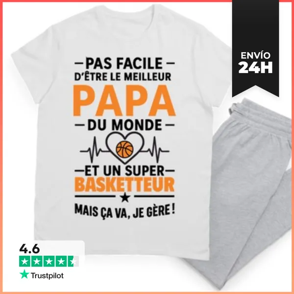 Pijama Papá Baloncestista Baloncesto Cesta LaTostadora