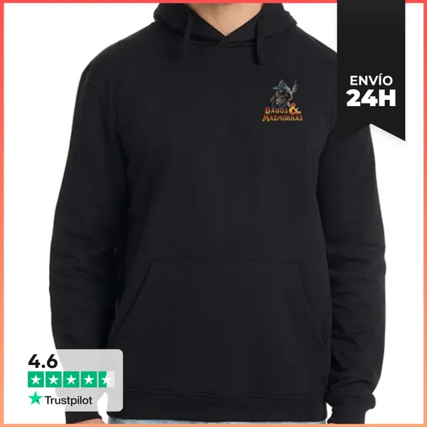 Sudadera Unisex Con Capucha Logo Dados Y Mazmorras LaTostadora