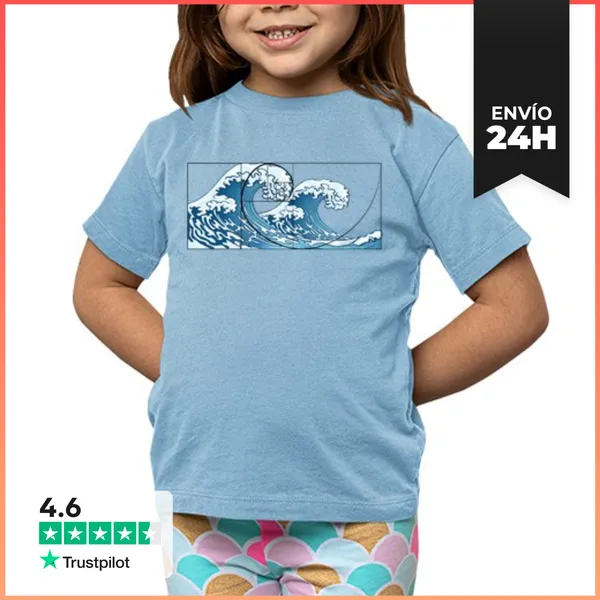 Camiseta Clásica Para Niños Ola Espiral LaTostadora
