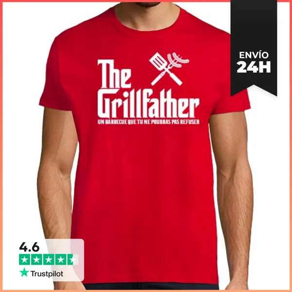 Camiseta Hombre Clásica The Grillfather FRA LaTostadora