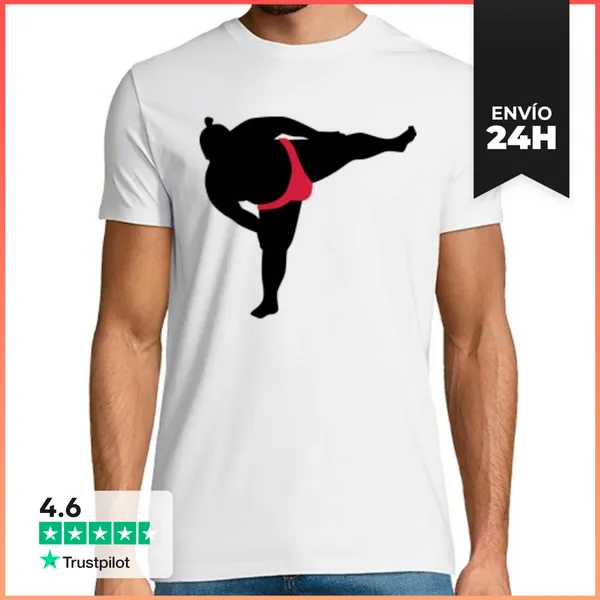 Camiseta Hombre Clásica Deportes De Lucha De Sumo LaTostadora