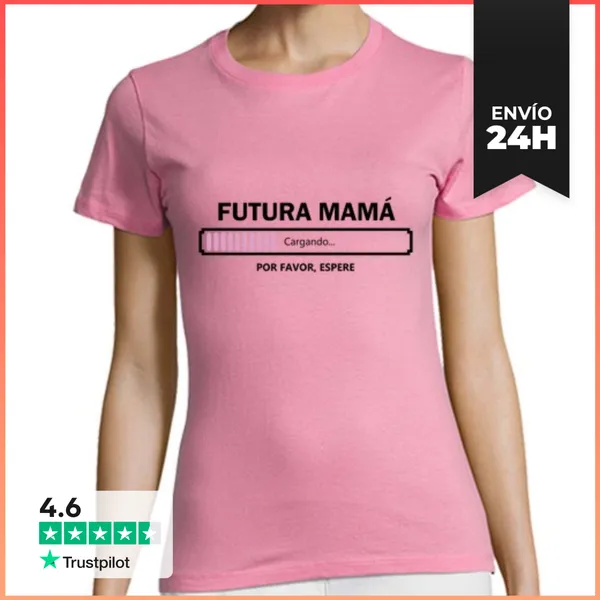 Camiseta Mujer Clásica Futura Mamá LaTostadora