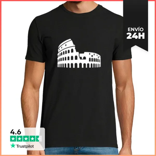 Camiseta Hombre Clásica Coliseo LaTostadora