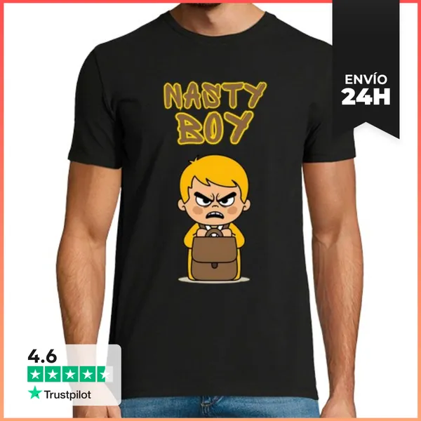 Camiseta Hombre Clásica Chico Malo LaTostadora