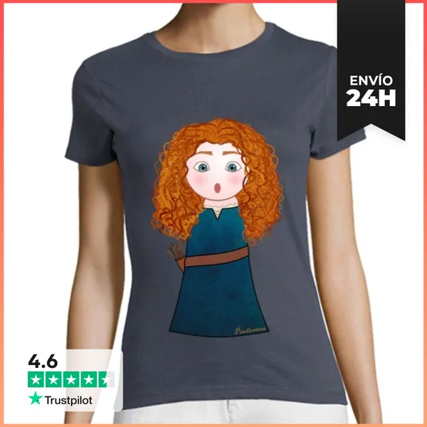 Camiseta Mujer Clásica Kokeshi Mérida (Brave) LaTostadora