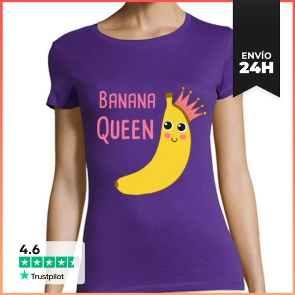 Camiseta Mujer Clásica Plátano Femenino LaTostadora