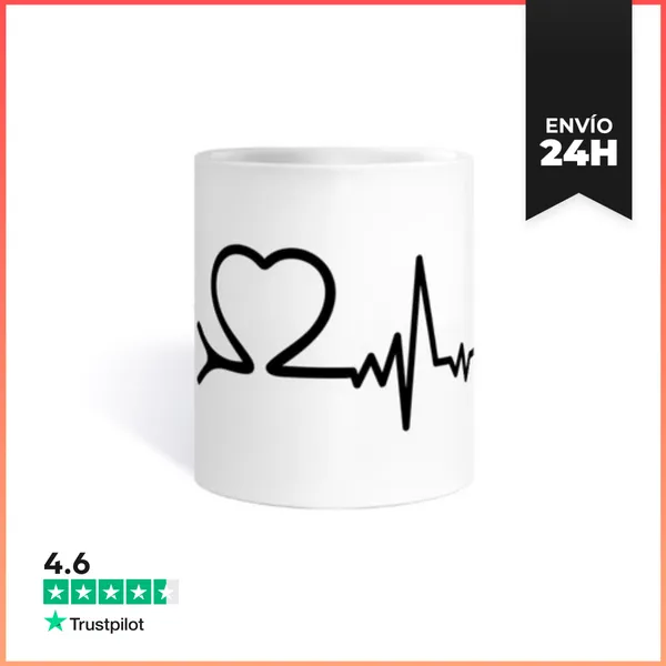 Taza Estetoscopio De Electrocardiograma, Médico De Guardia,