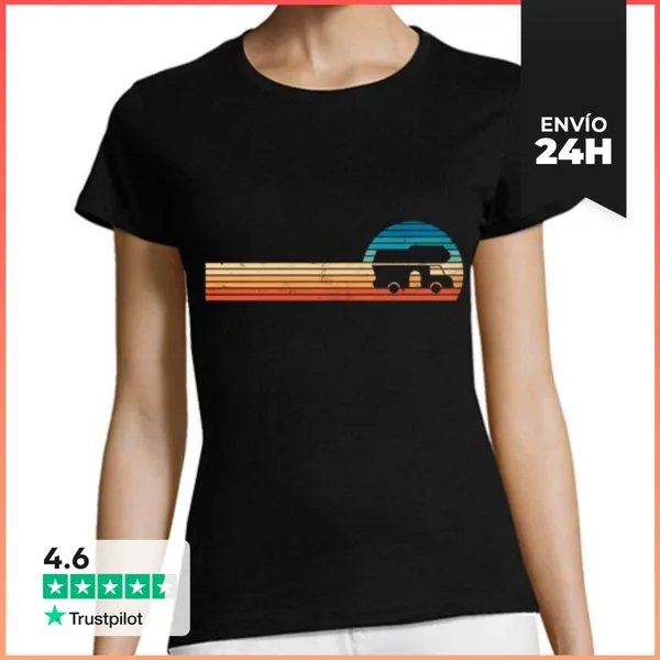 Camiseta Mujer Clásica Vintage Autocaravana Autocaravana Regal
