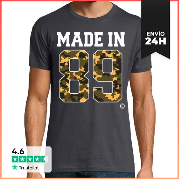 Camiseta Hombre Clásica Made In 89 LaTostadora