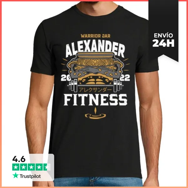 Camiseta Hombre Clásica Warrior Jar Fitness LaTostadora