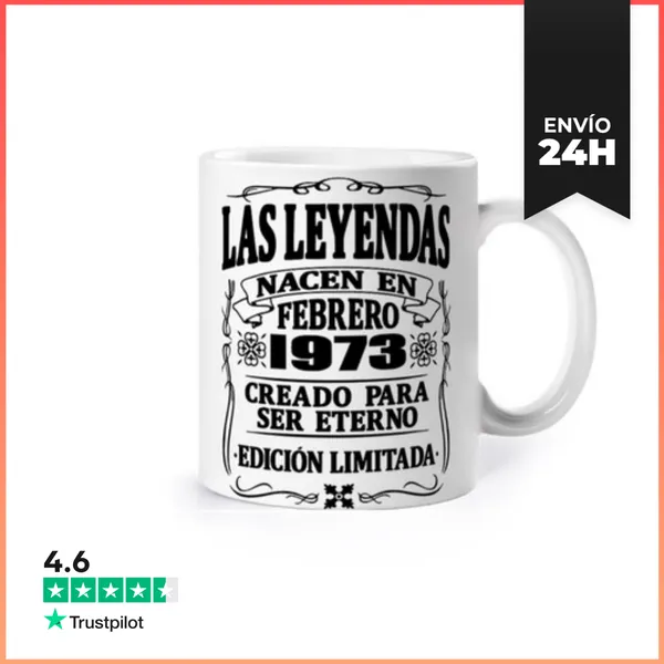 Taza Las Leyendas De Febrero De 1973 LaTostadora