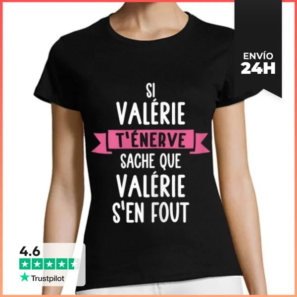Camiseta Mujer Clásica Regalo Mujer Humor Nombre Personalizado
