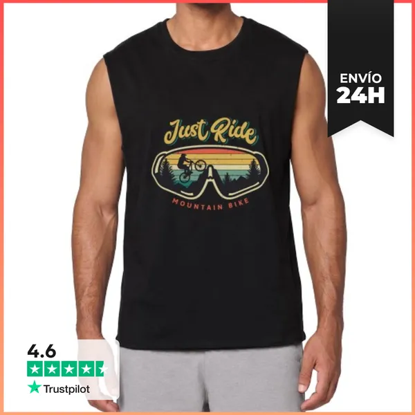 Camiseta Sin Mangas Just Ride Mountain Bike LaTostadora