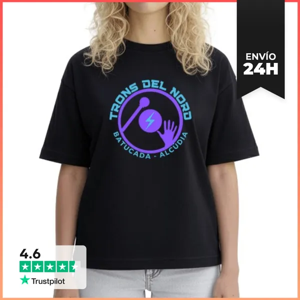 Camiseta Mujer Boxy Tempesta Algodon Mujer Oversize Joana