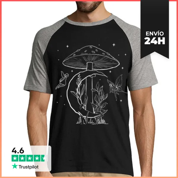 Camiseta Hombre, Estilo Béisbol Estética Fairycore Núcleo Fairy