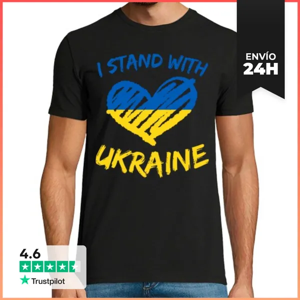 Camiseta Hombre Clásica Estoy Con Ucrania LaTostadora