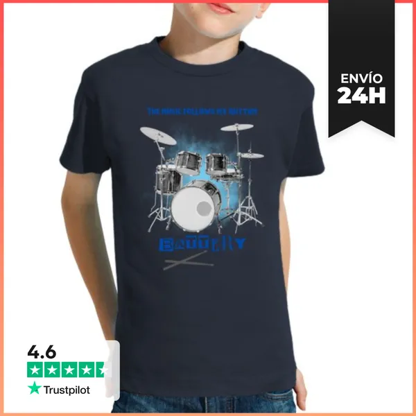 Camiseta Clásica Para Niños Batería LaTostadora