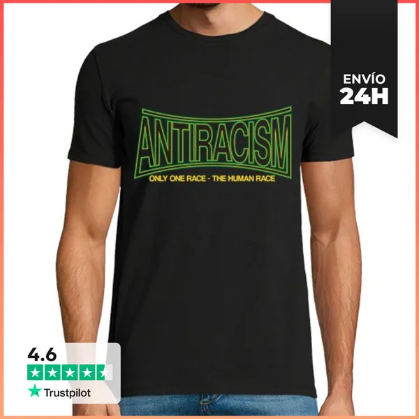 Camiseta Hombre Clásica ANTIRACISM LaTostadora