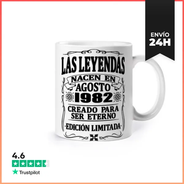 Taza Las Leyendas De Agosto De 1982 LaTostadora