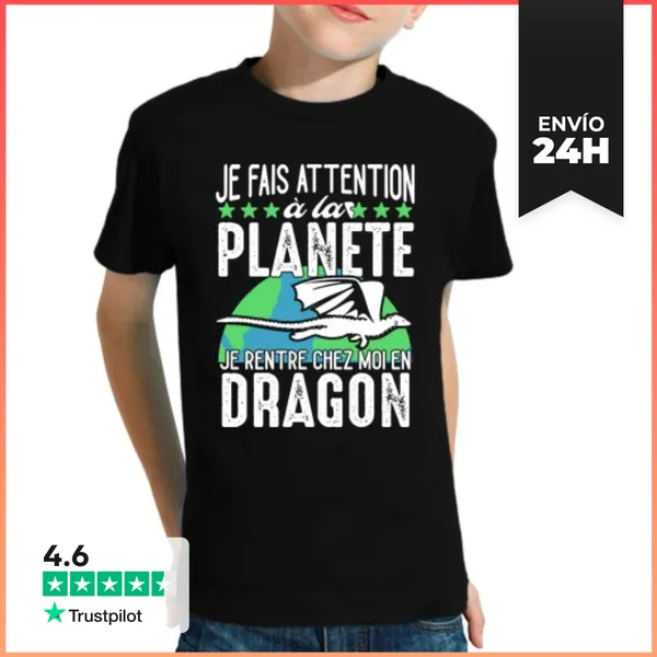Camiseta Clásica Para Niños Regreso Como Un Dragón Protección De