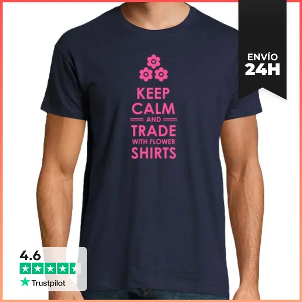 Camiseta Hombre Clásica Camisas De Flores Rosa LaTostadora