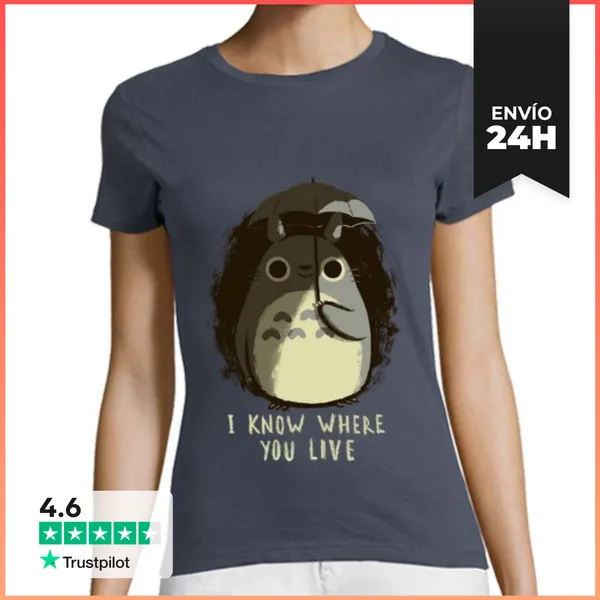 Camiseta Mujer Clásica I Know Where You Live LaTostadora