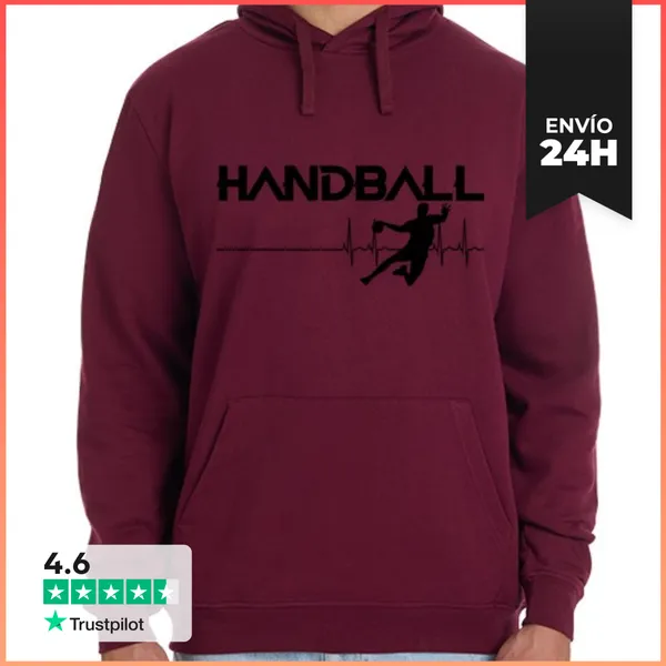 Sudadera Unisex Con Capucha Diseño 3125477, Handball LaTostadora