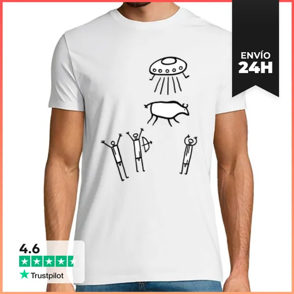 Camiseta Hombre Clásica Ficción Prehistórica (2) LaTostadora