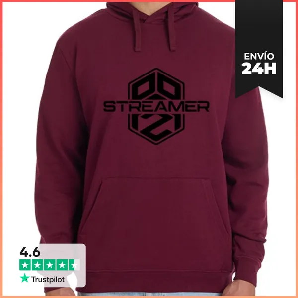 Sudadera Unisex Con Capucha Hombre, Sudadera Con Capucha, Rojo