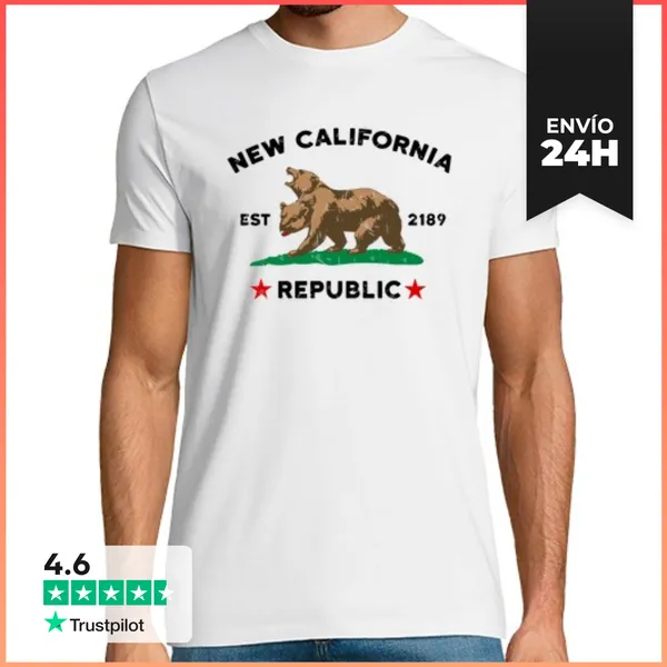 Camiseta Hombre Clásica New California Republic LaTostadora