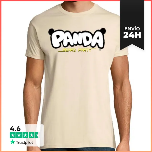 Camiseta Hombre Clásica PANDA BEARS PARTY LaTostadora