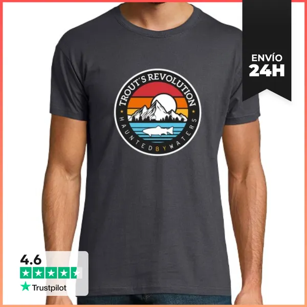Camiseta Hombre Clásica Camiseta Trout Revolution LaTostadora