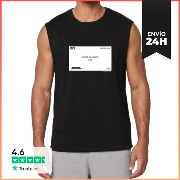 Camiseta Sin Mangas THMC001_WHITEBALANCEOK LaTostadora