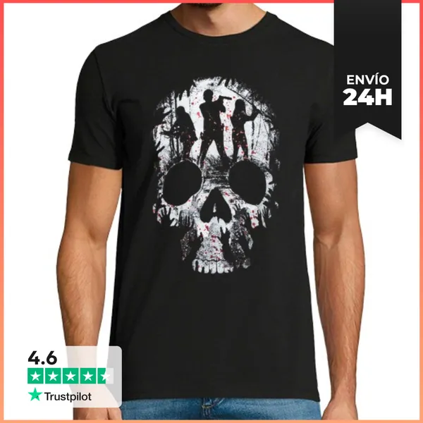 Camiseta Hombre Clásica Rick, Daryl, Michonne (The Walking Dead)