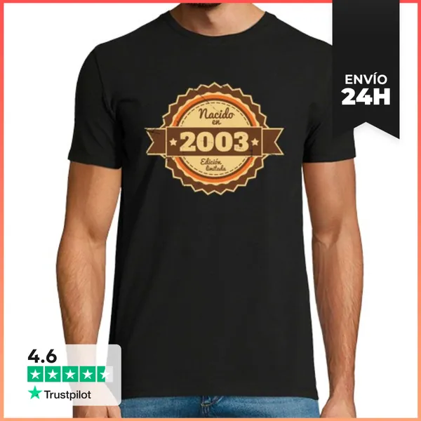Camiseta Hombre Clásica Nacido En 2003, Edición Limitada