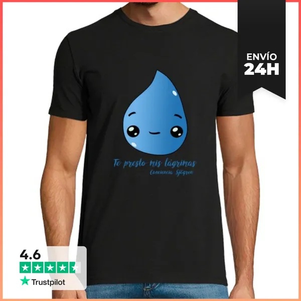 Camiseta Hombre Clásica Diseño Gota LaTostadora