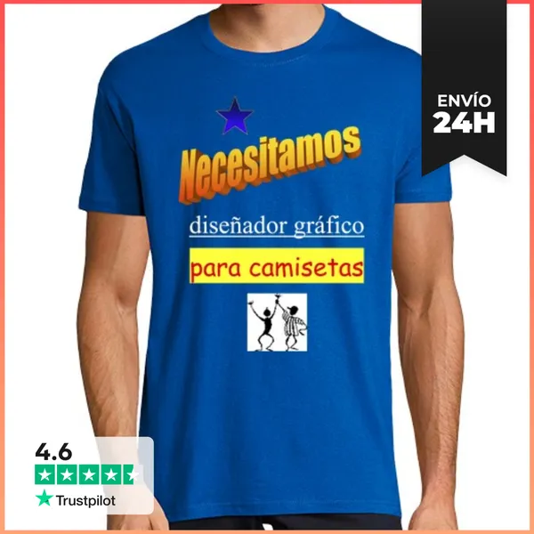 Camiseta Hombre Clásica Diseñador Grafico Para Camisetas