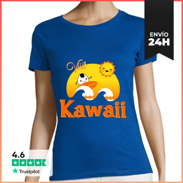 Camiseta Mujer Clásica Visit Kawaii LaTostadora