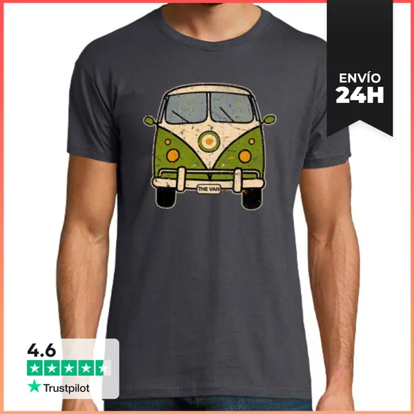 Camiseta Hombre Clásica The Van Vintage LaTostadora