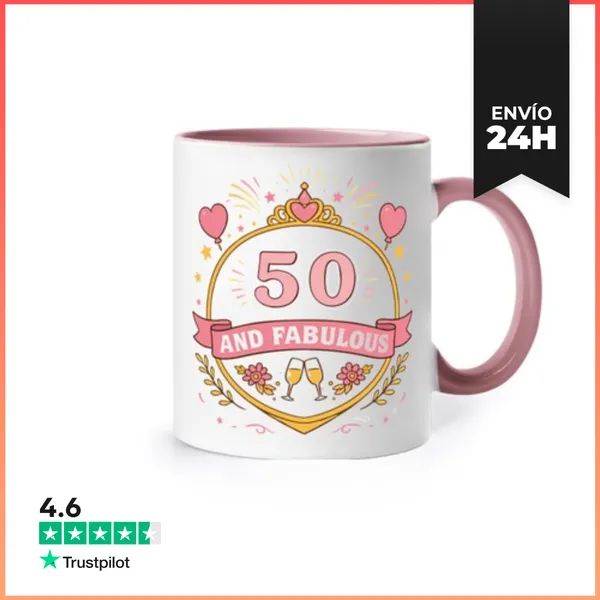 Taza De Colores 50 AND FABULOUS LaTostadora