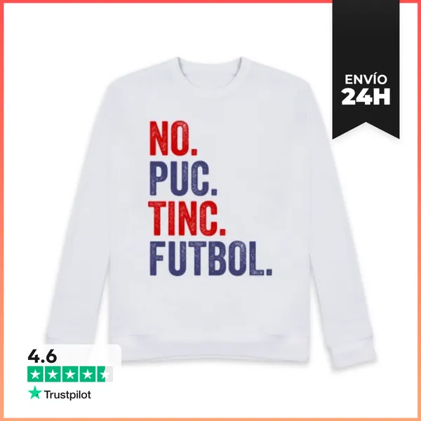 Sudadera Unisex NO PUC TINC FUTBOL RETRO VINTAGE LaTostadora