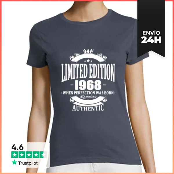 Camiseta Mujer Clásica Edición Limitada 1968 LaTostadora