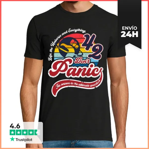 Camiseta Hombre Clásica Dont Panic LaTostadora